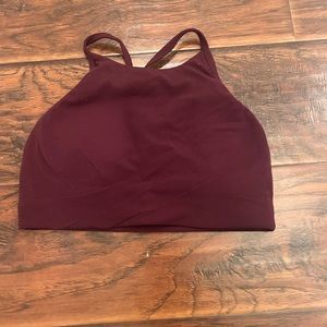 lululemon sports bra with cross detailing on the front size 2